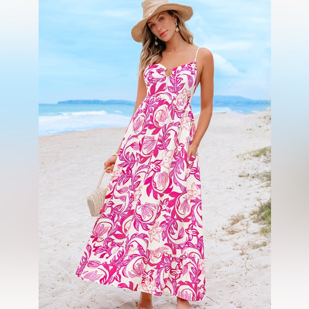 Cupshe Rosewatwr Bloom Floral Maxi Dress